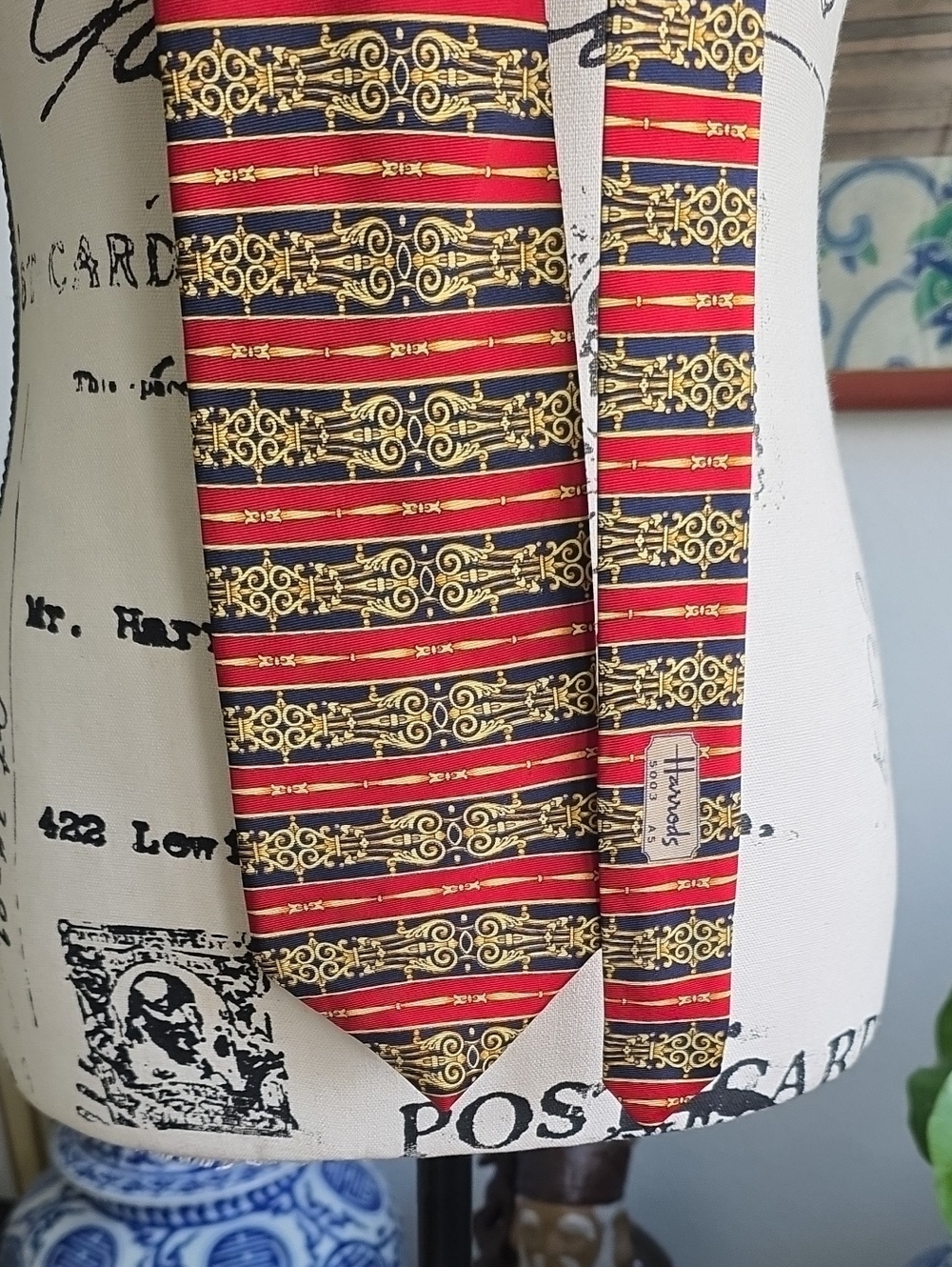 vintage Harrods silk tie